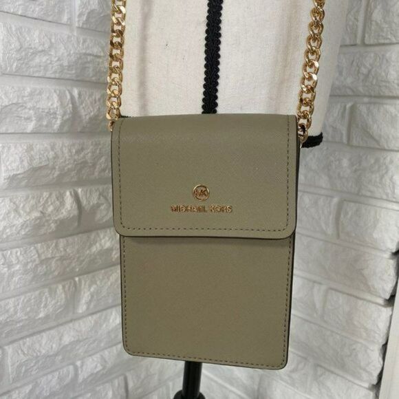 Michael Kors Sage Green Jet Set Phone Crossbody - Picture 2 of 7